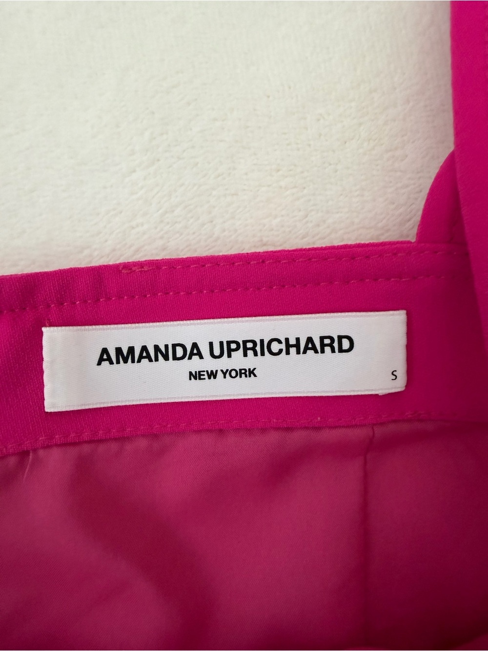 Amanda Uprichard Hot Pink Belted Skort Romper Size S - Picture 2 of 8